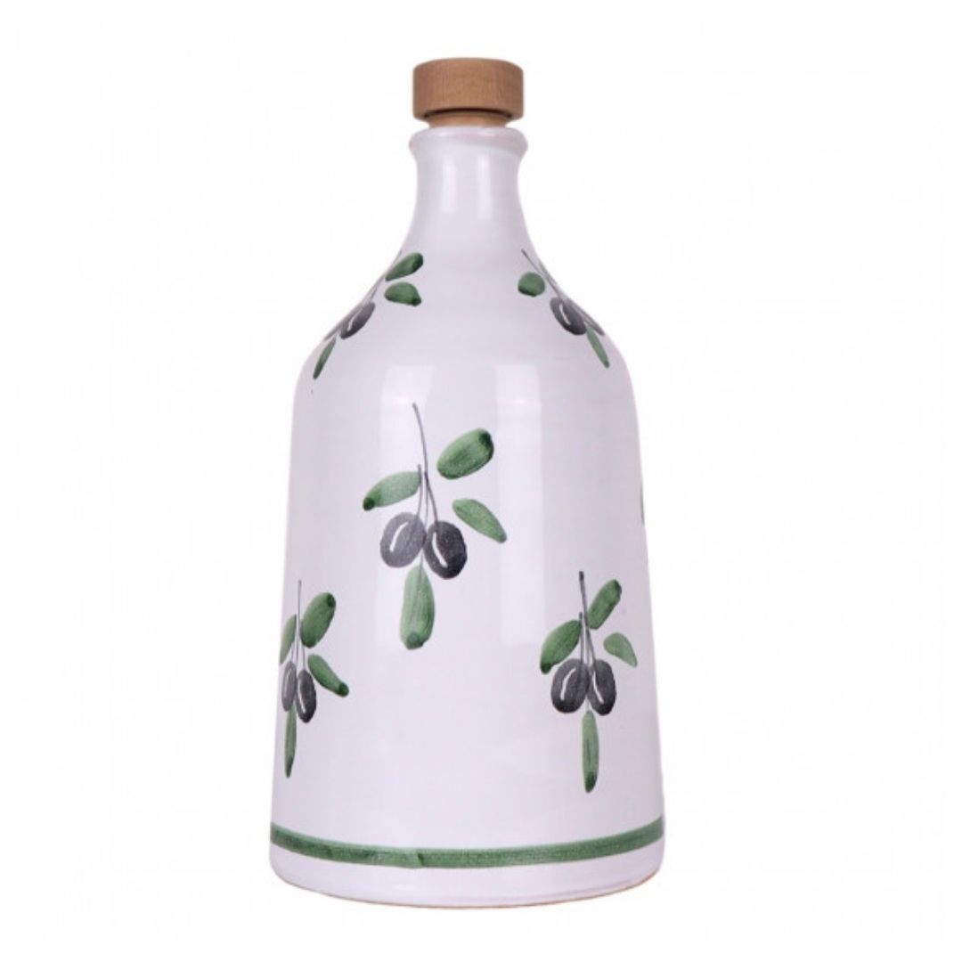 Olio Extravergine Di Oliva Italiano Orcio In Ceramica Idea Regalo Selezione Profumo Intenso Monovarietale Peranzana 500 Ml