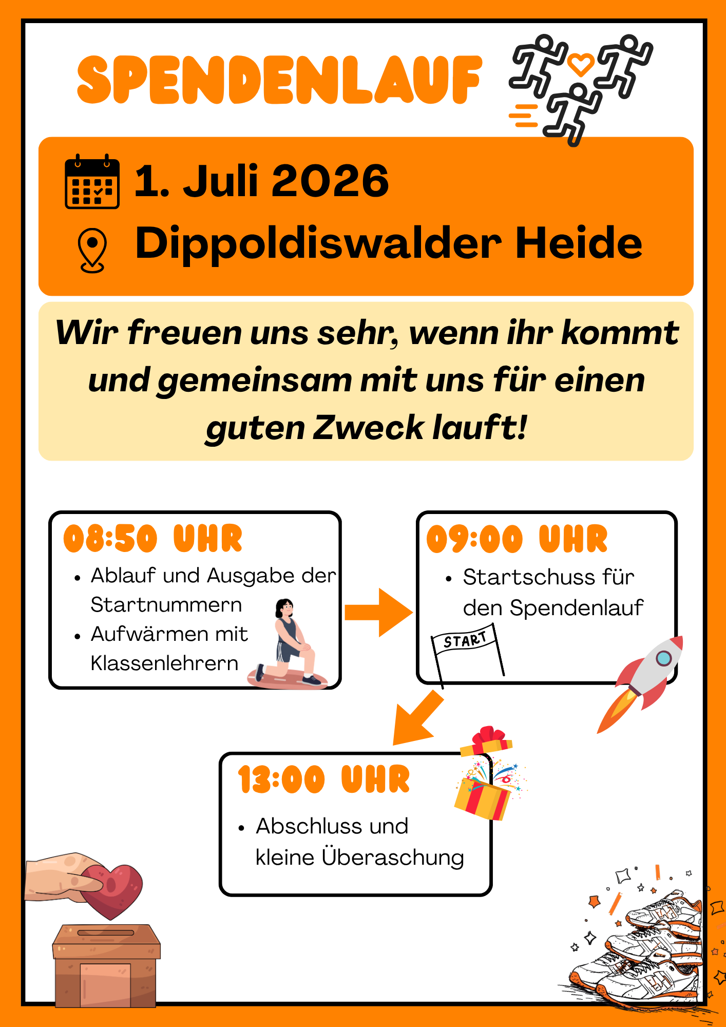 01.07.2026 Spendenlauf 01.07.2026 Spendenlauf