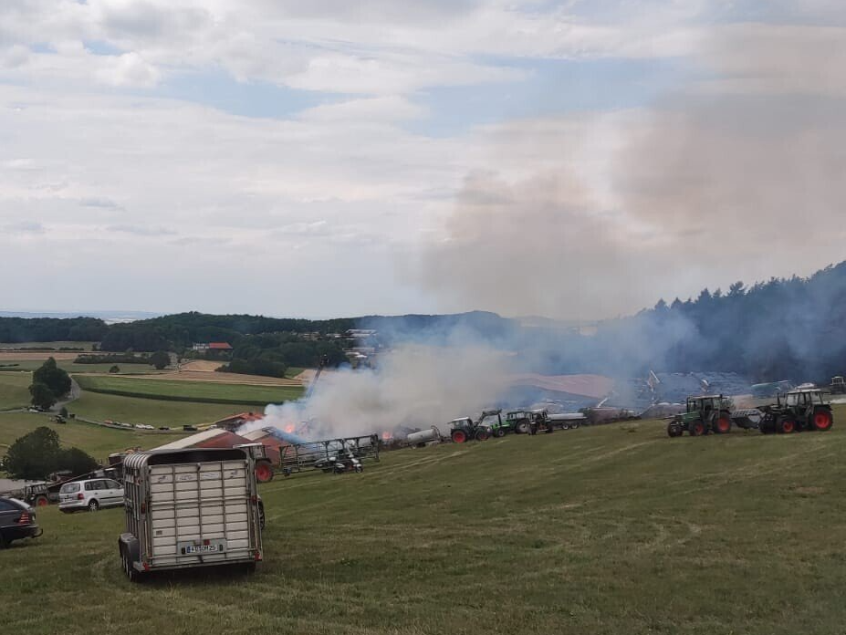 Sicht auf die Einsatzstelle auf Anfahrt Foto: L. Vogel