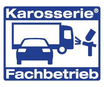 Blaues Logo Karosseriefachbetrieb