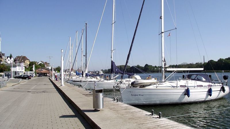 Hafen mit Segelboten Kappel an der Schlei