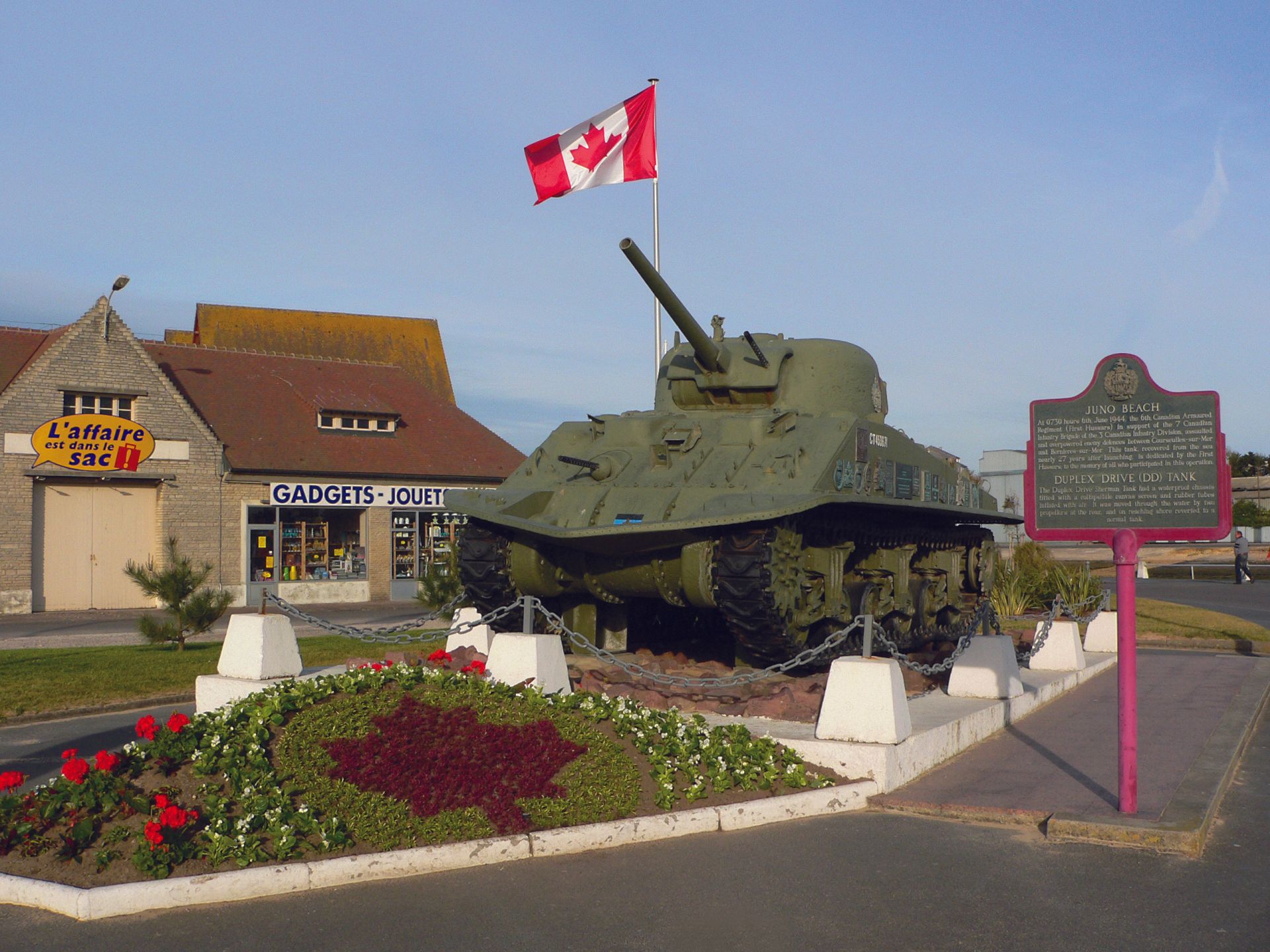Sherman DD tank at Courseulles-sur-Mer
