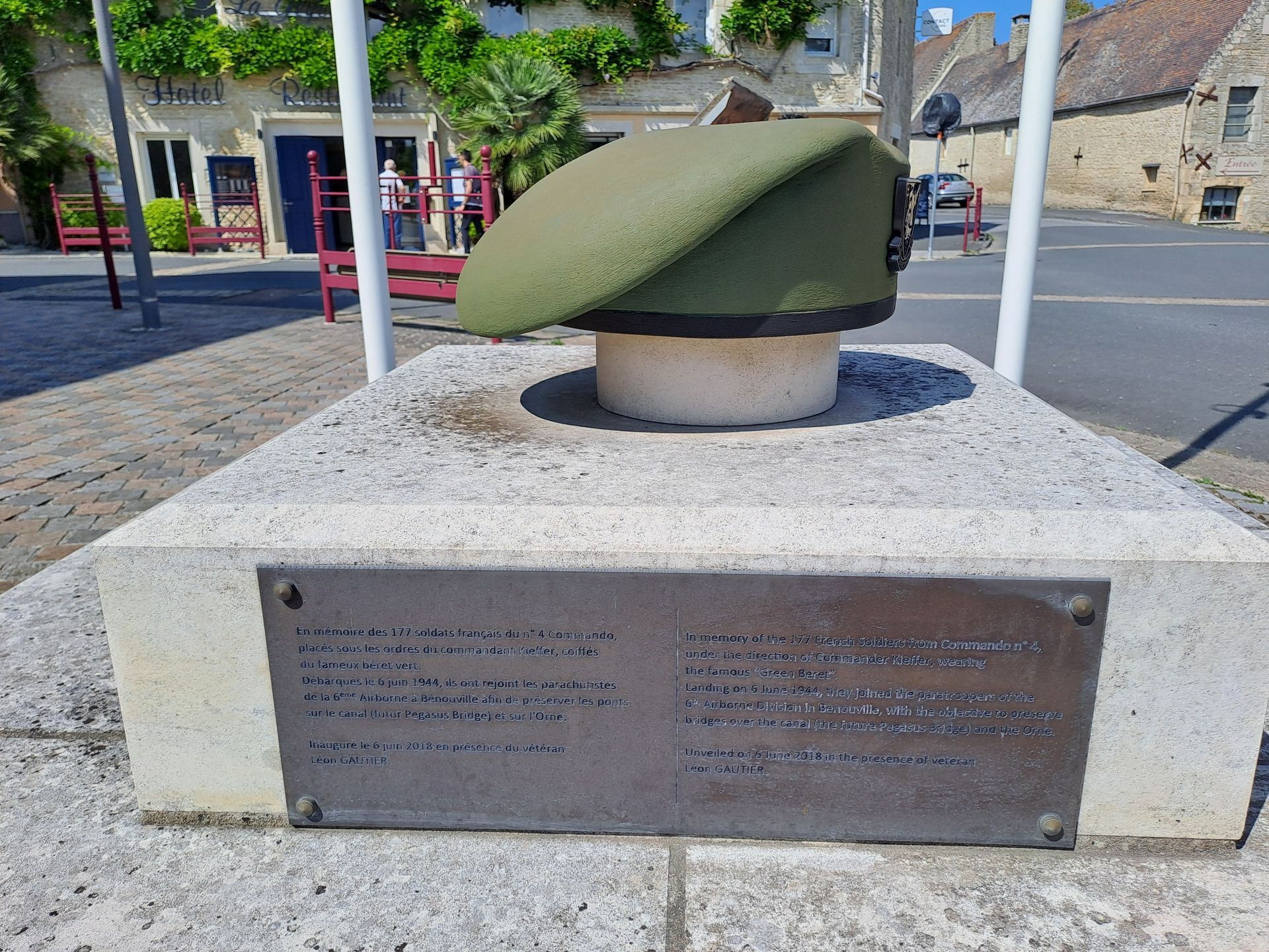 The green beret of the French Commando