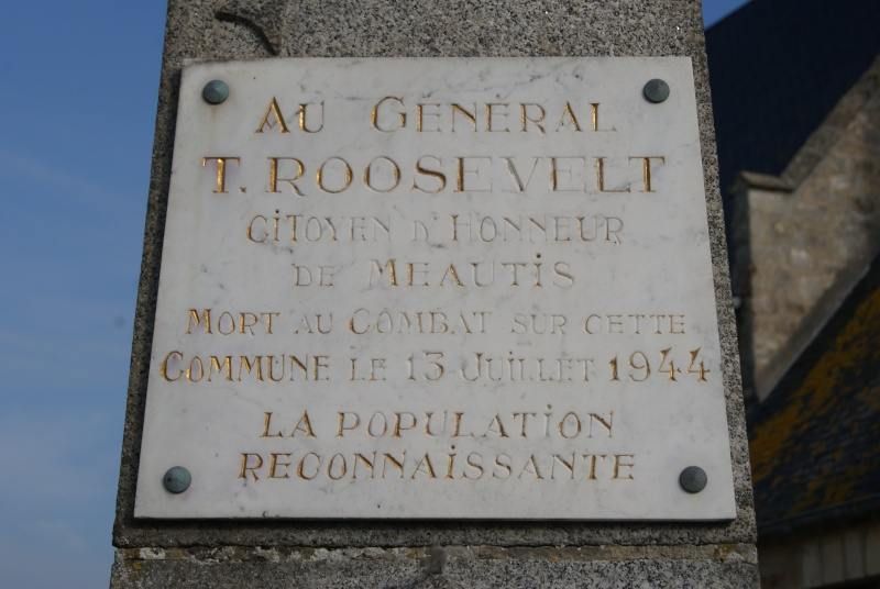 Sign in Meautis - the place where Teddy Roosevelt succumbed to a heart attack
