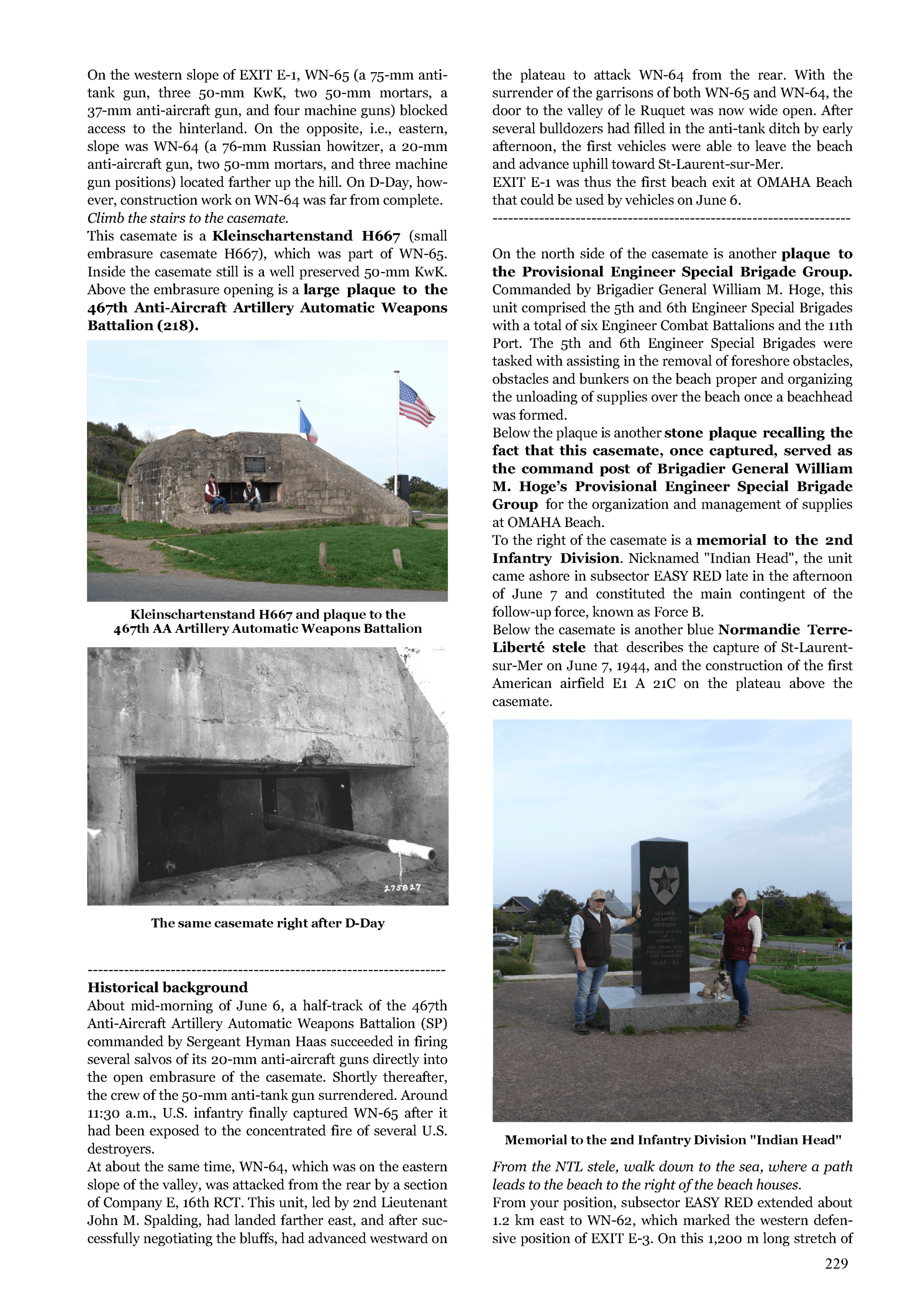 Tour group at the casemate of WN65