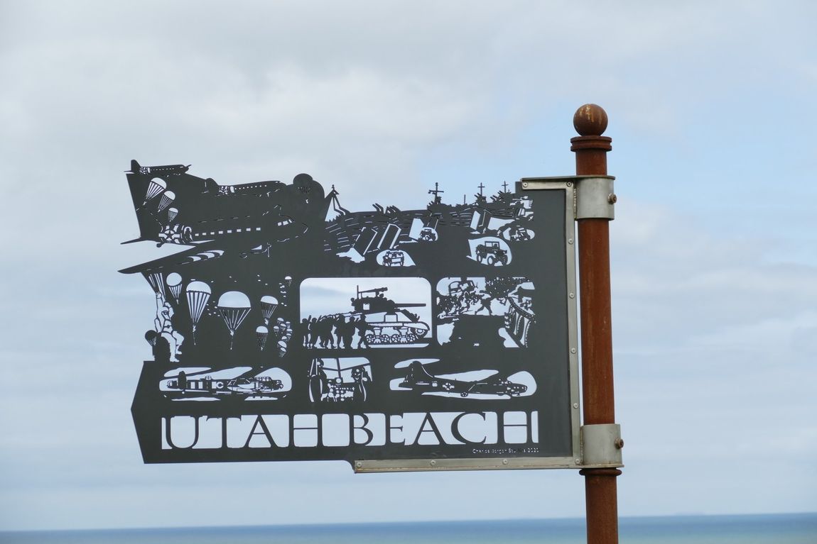 Metal sign Utah Beach