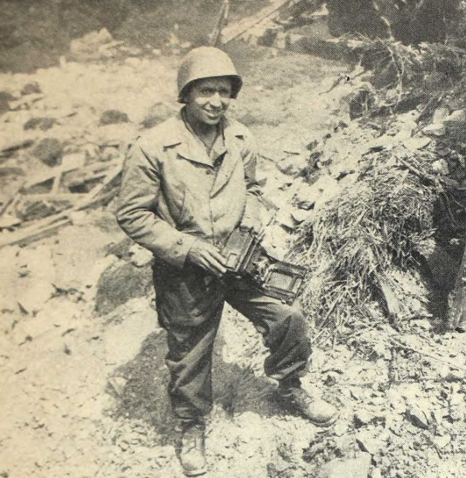 Photo of War Photographer Bede Irvin shortly before his death