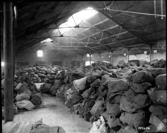 Warehouse where mail and packages were stored in Birmingham