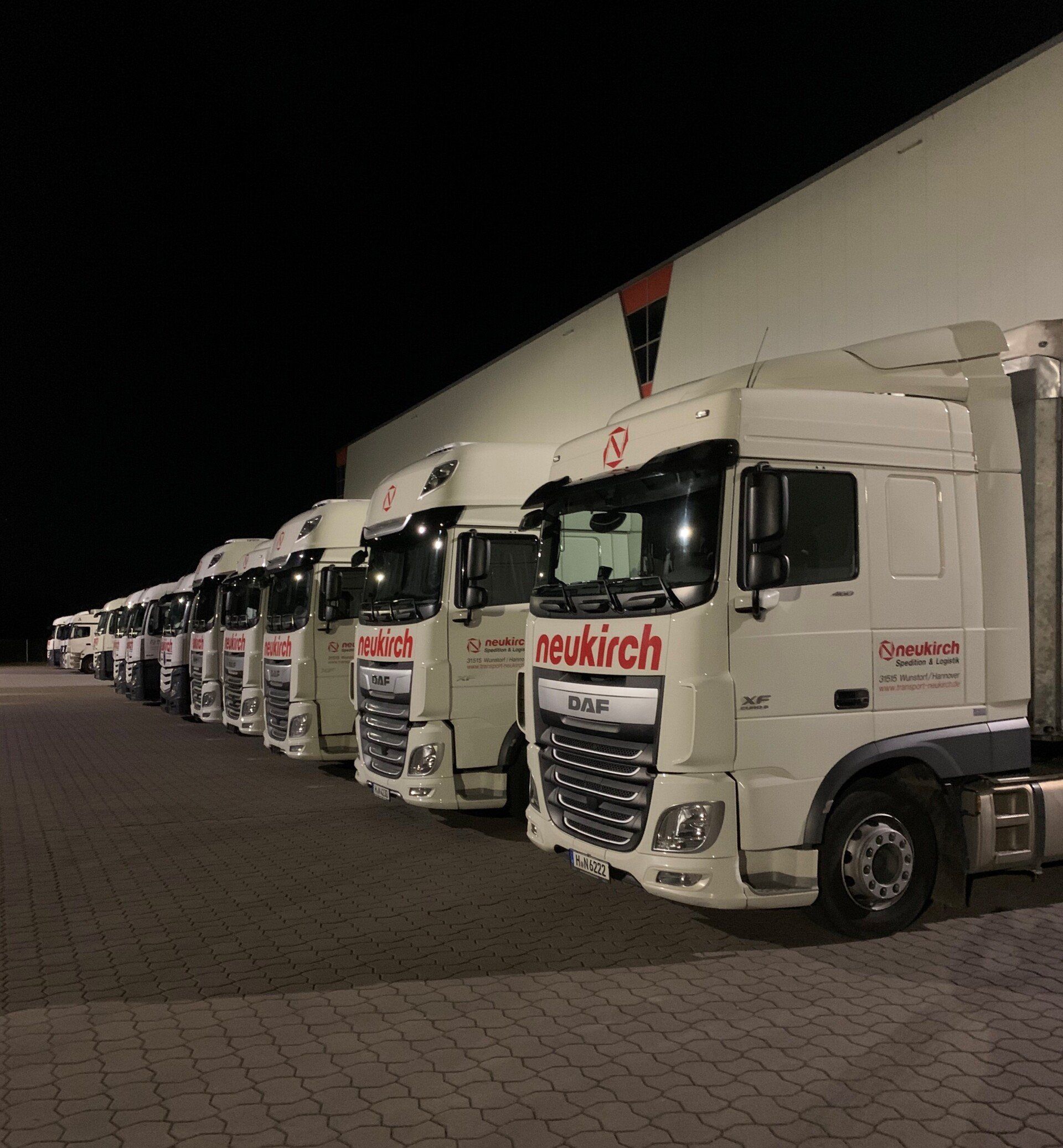 Moderner LKW Fuhrpark