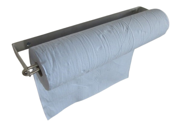 Dérouleurs en inox pour rouleau de drap d'examen médical Dérouleurs en inox pour rouleau de drap d'examen médical