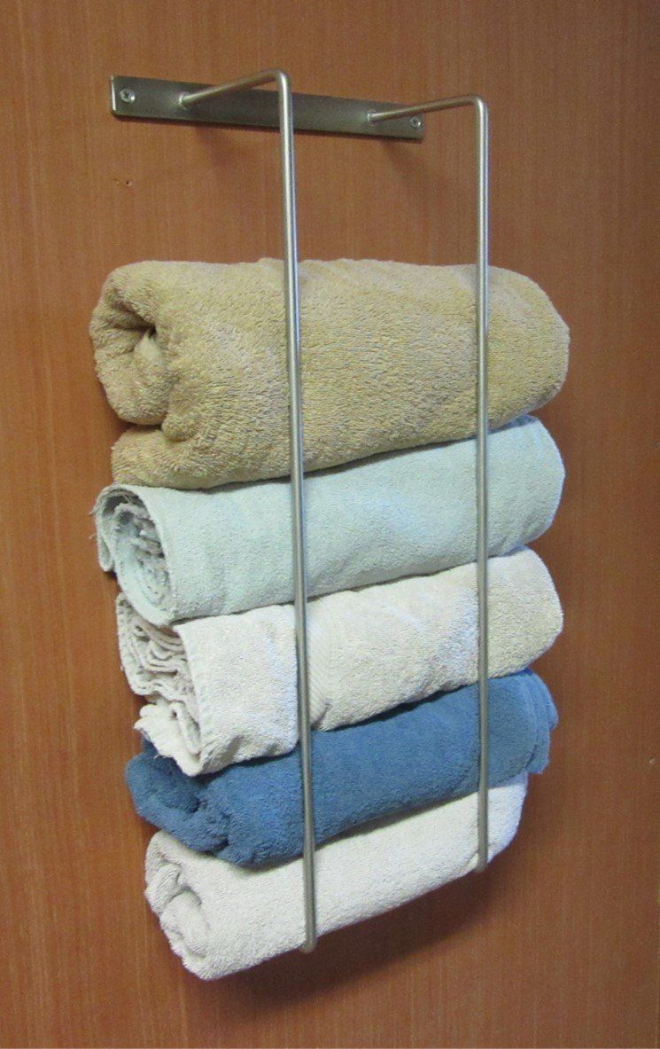 Porte-Serviettes en inox rangement verticale pour salle de bain Porte-Serviettes en inox rangement verticale pour salle de bain