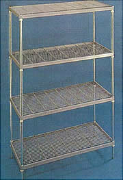 Etagères grillagées modulaires en inox Etagères grillagées modulaires en inox, Etagères grillagées en inox