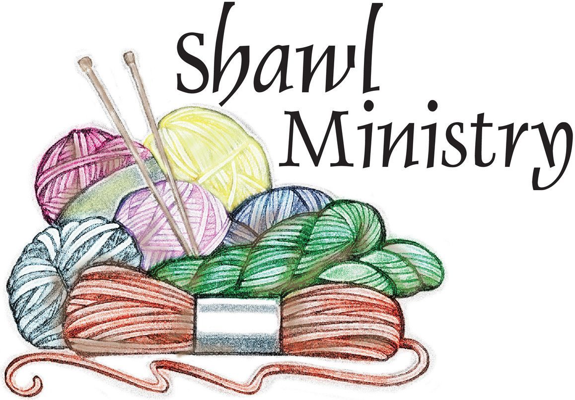 shawl ministry, picture shows yarn and knitting needles