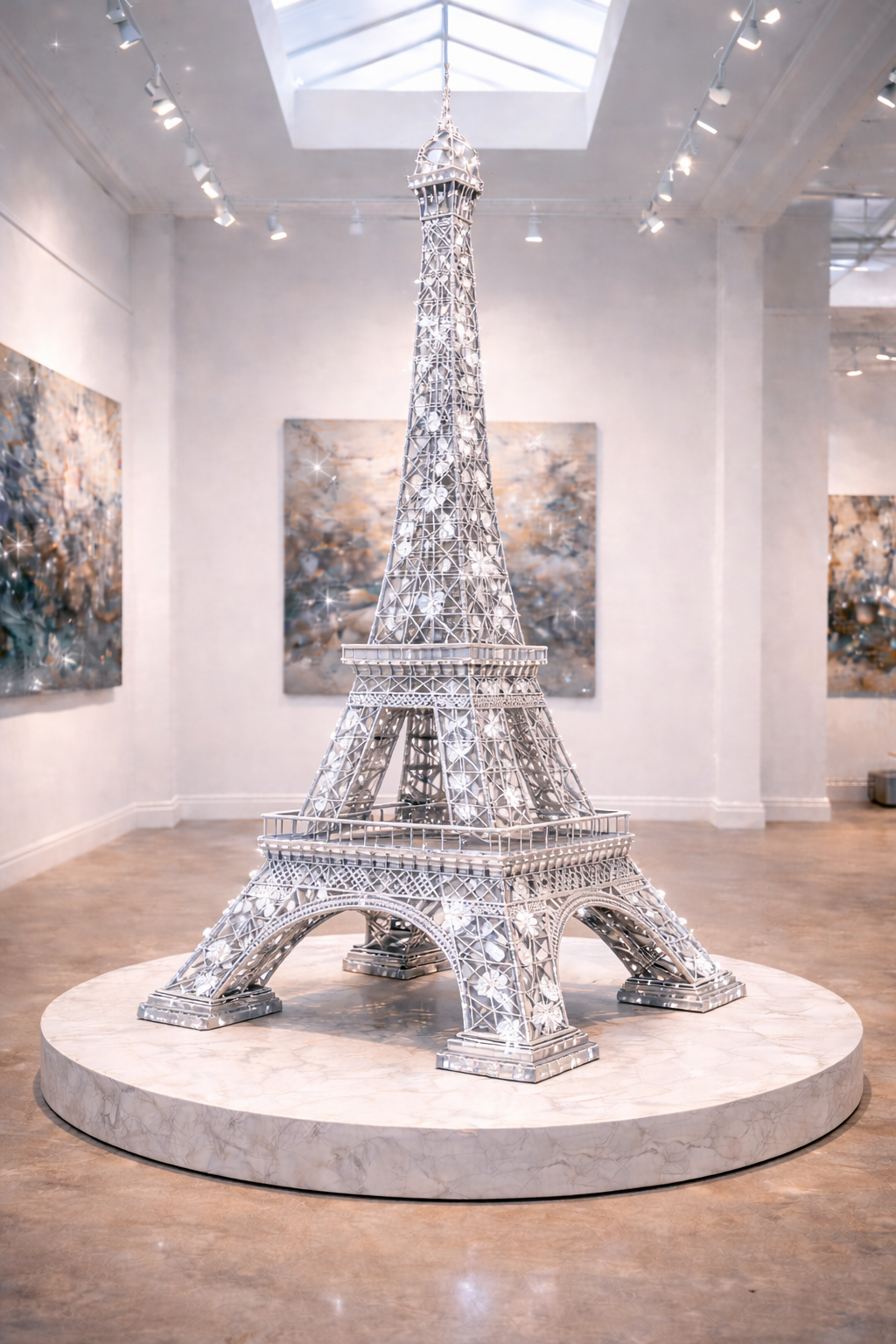 THE SILVER TOWER WITH CRYSTALS