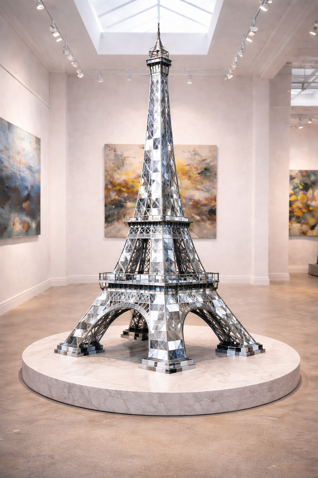 THE SILVER TOWER WITH THE GLASSES