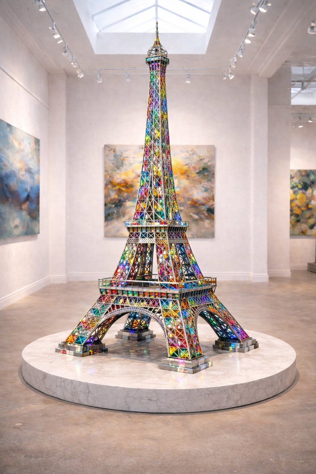 THE PLATINIUM TOWER WITH CRYSTAL OF ALL COLORS