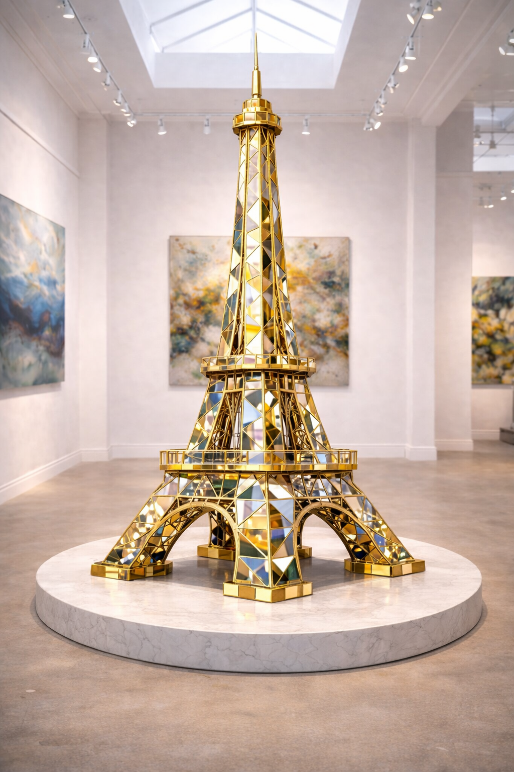 THE GOLDEN TOWER WITH GLASS AND MIRRORS