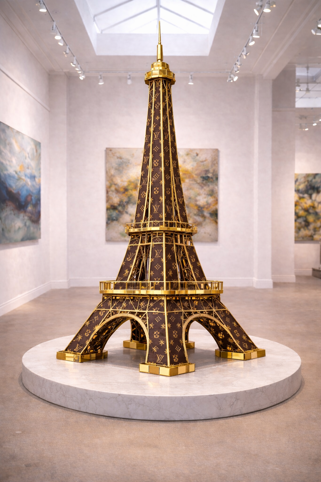 THE SKY BLUE TOWER WITH GLASS AND MIRRORS