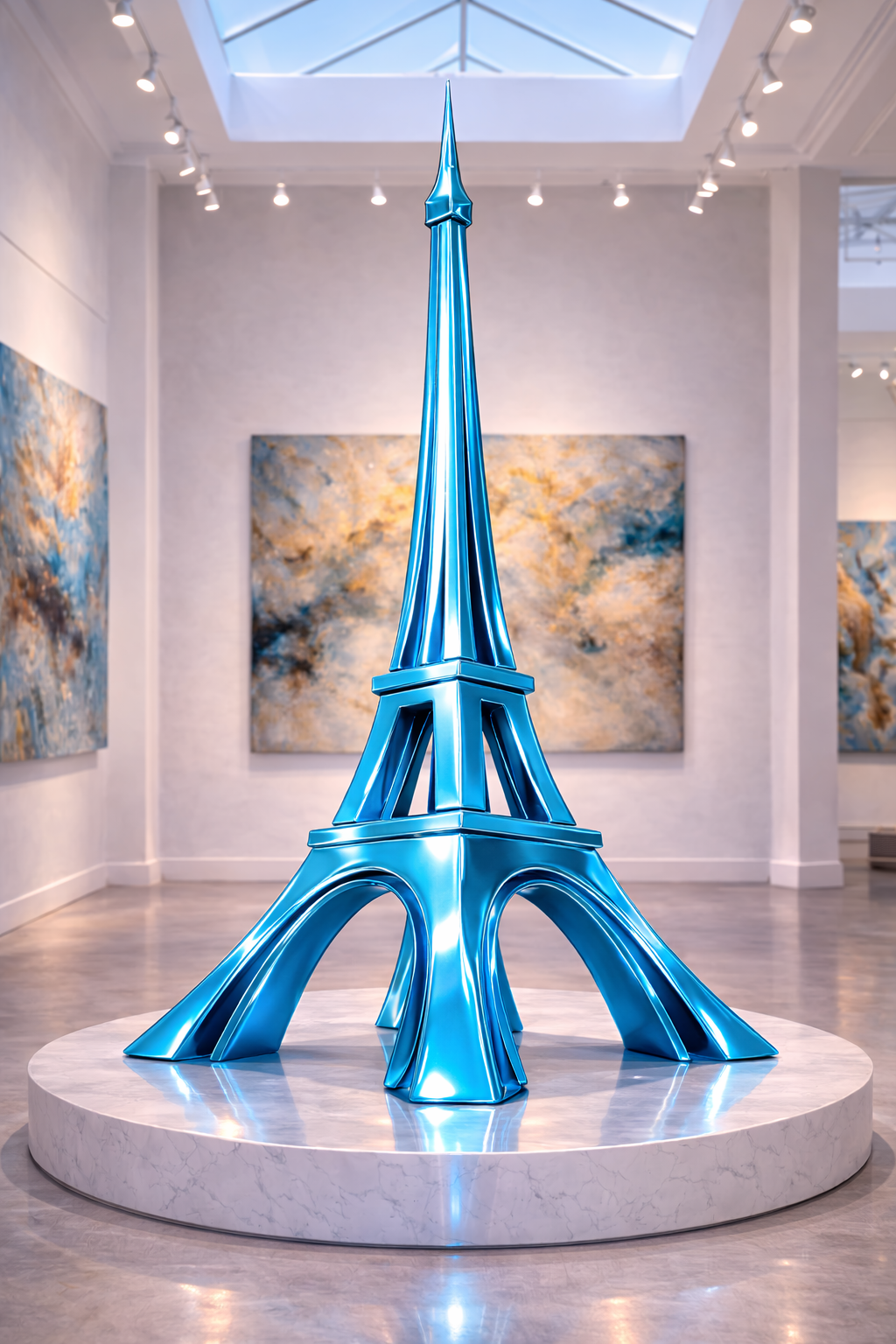 THE BLUE TOWER WITH GLASS AND MIRRORS
