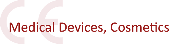 CE Mark with the text Medical Devices, Cosmetics