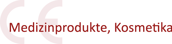 CE-Kennzeichen mit Beschriftung Medizinprodukte, Kosmetika