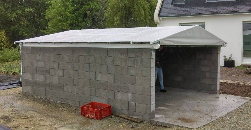 Silo-Überdachung, mobil, Schutz