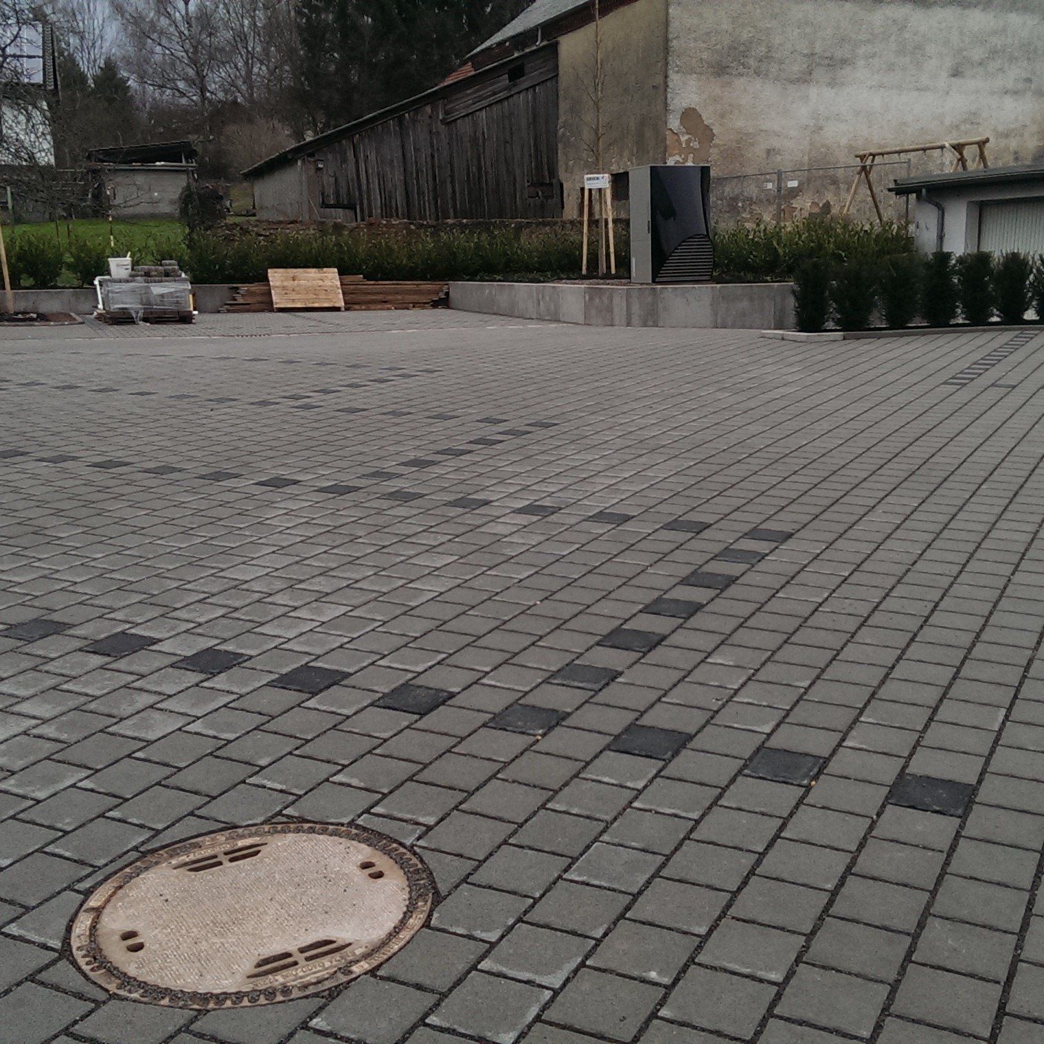 Pflaster Verbundsteine Stellfläche Stellplatz