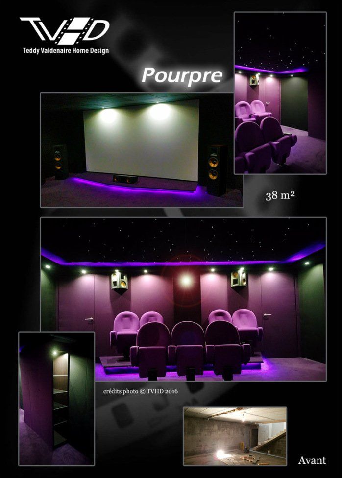salle de cinéma privée dans maison