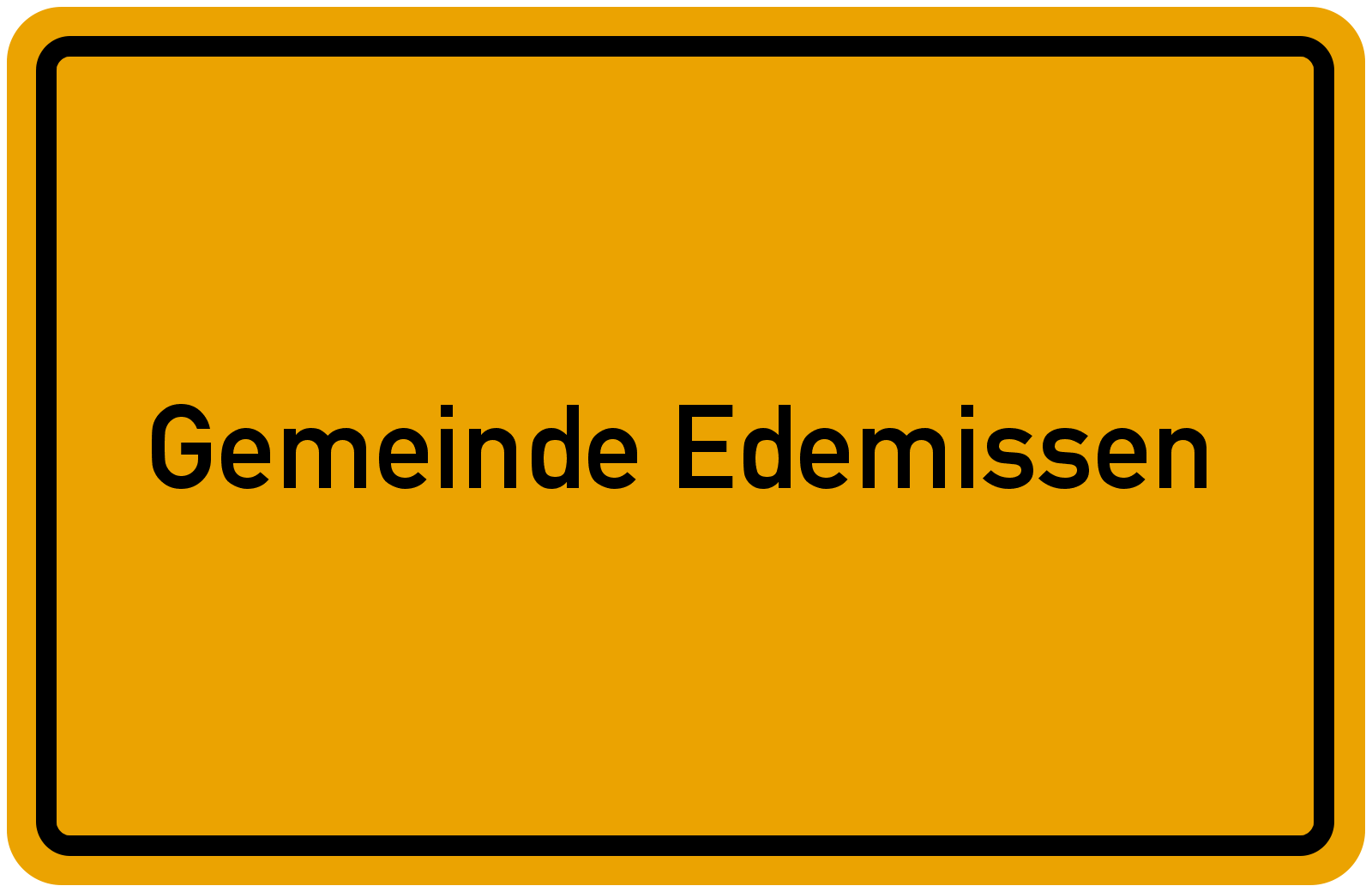 Grafik Ortsschild Gemeinde Edemissen Freie Wähler PB