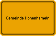 Grafik Ortsschild Gemeinde Hohenhameln Freie Wähler PB