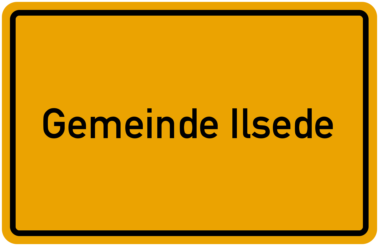 Grafik Ortsschild Gemeinde Ilsede Freie Wähler PB