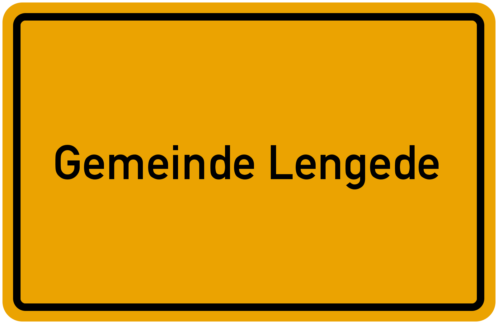 Grafik Ortsschild Gemeinde Lengede Freie Wähler PB