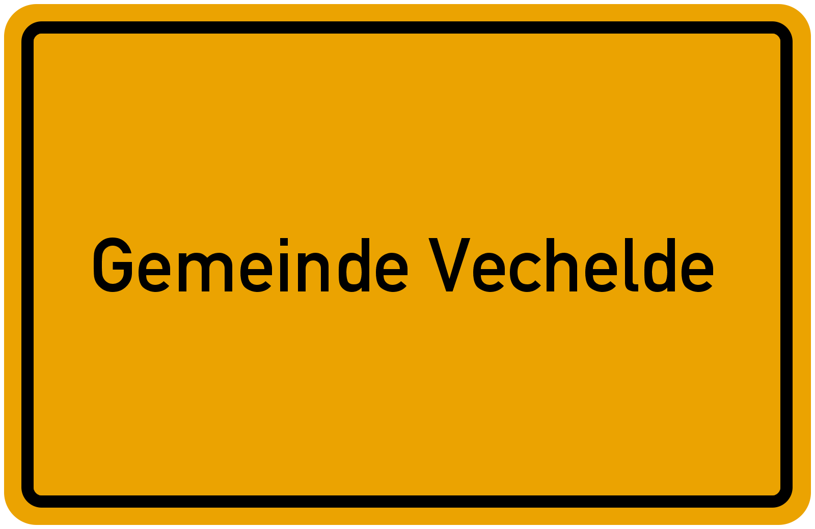 Grafik Ortsschild Gemeinde Vechelde Freie Wähler PB