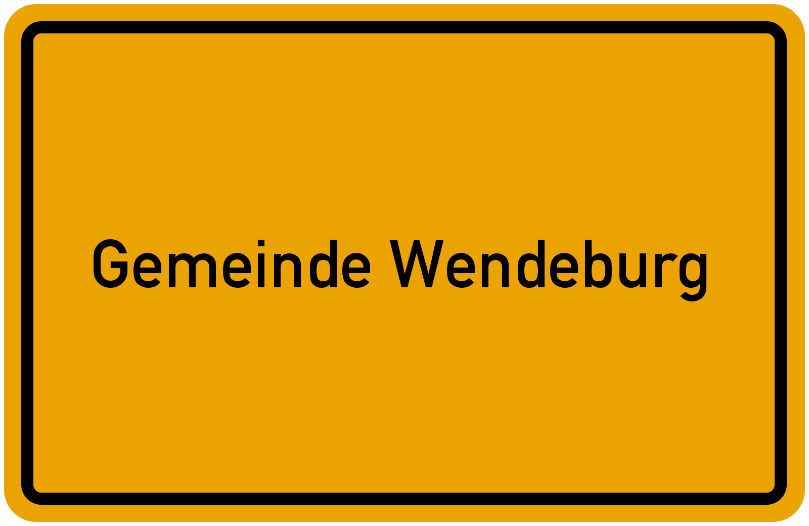 Grafik Ortsschild Gemeinde Wendeburg Freie Wähler PB