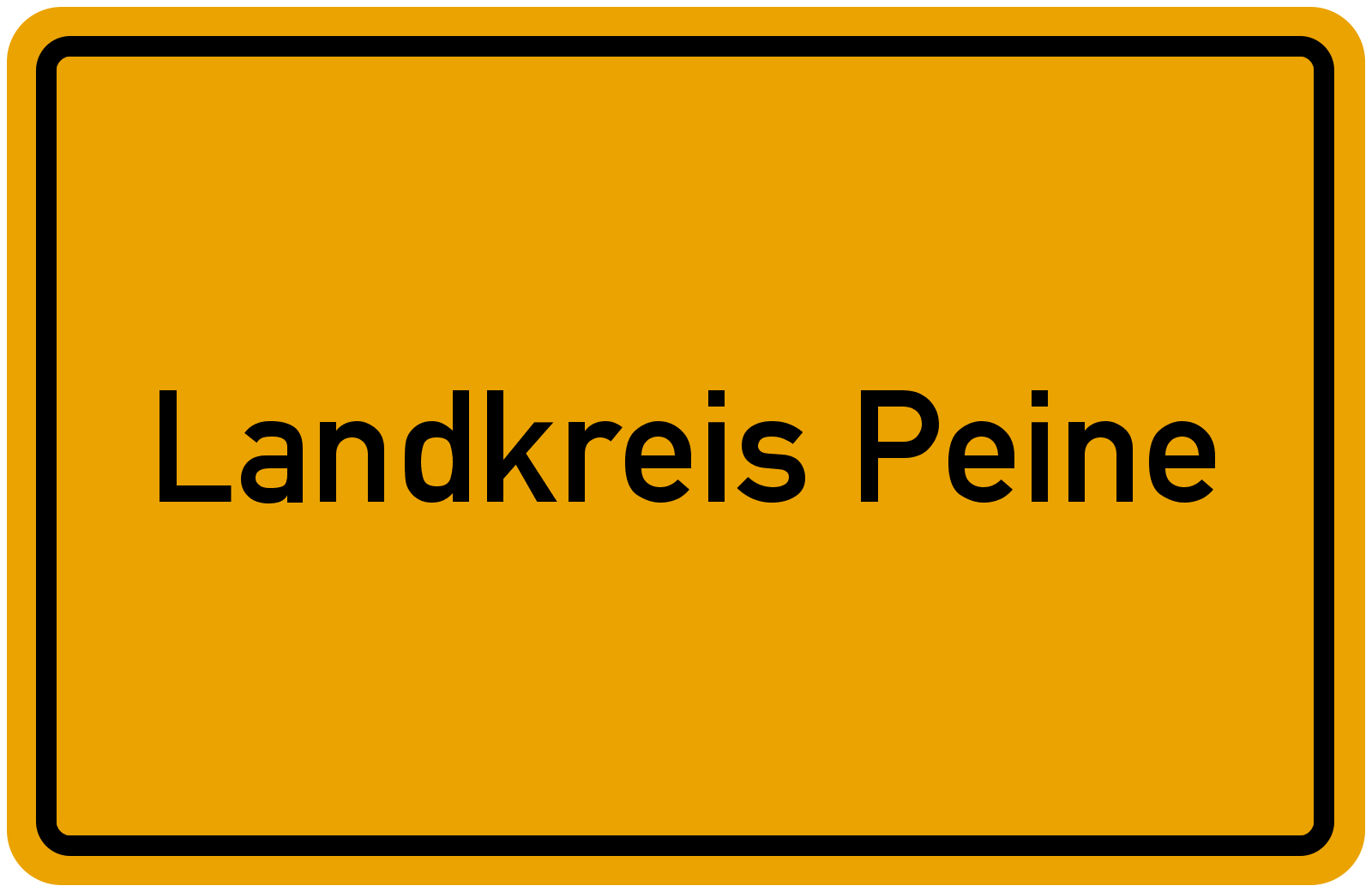 Grafik Ortsschild Landkreis Peine Freie Wähler PB