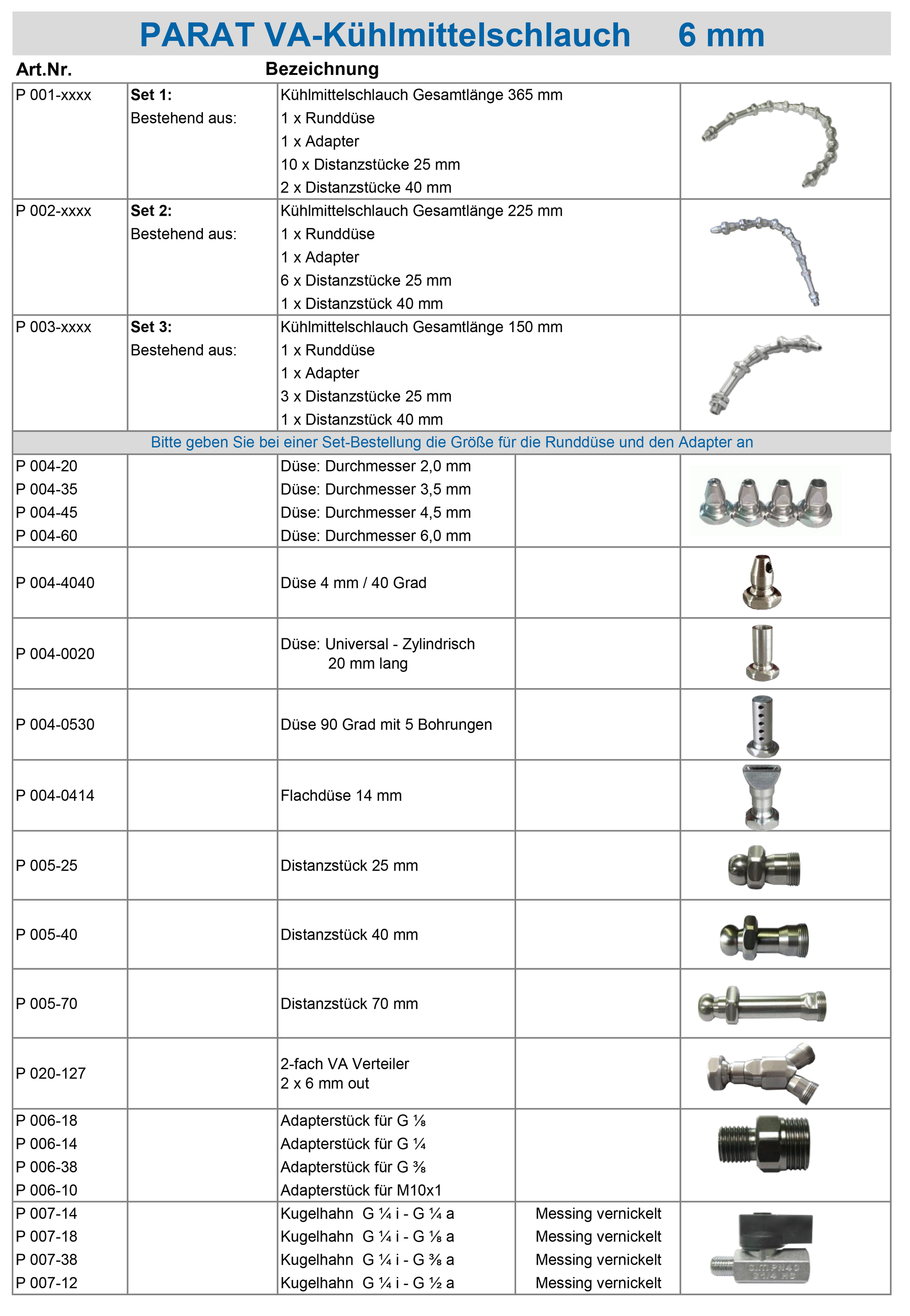 PARAT VA-Kühlmittelschlauch 6 mm PARAT VA-Kühlmittelschlauch 6 mm