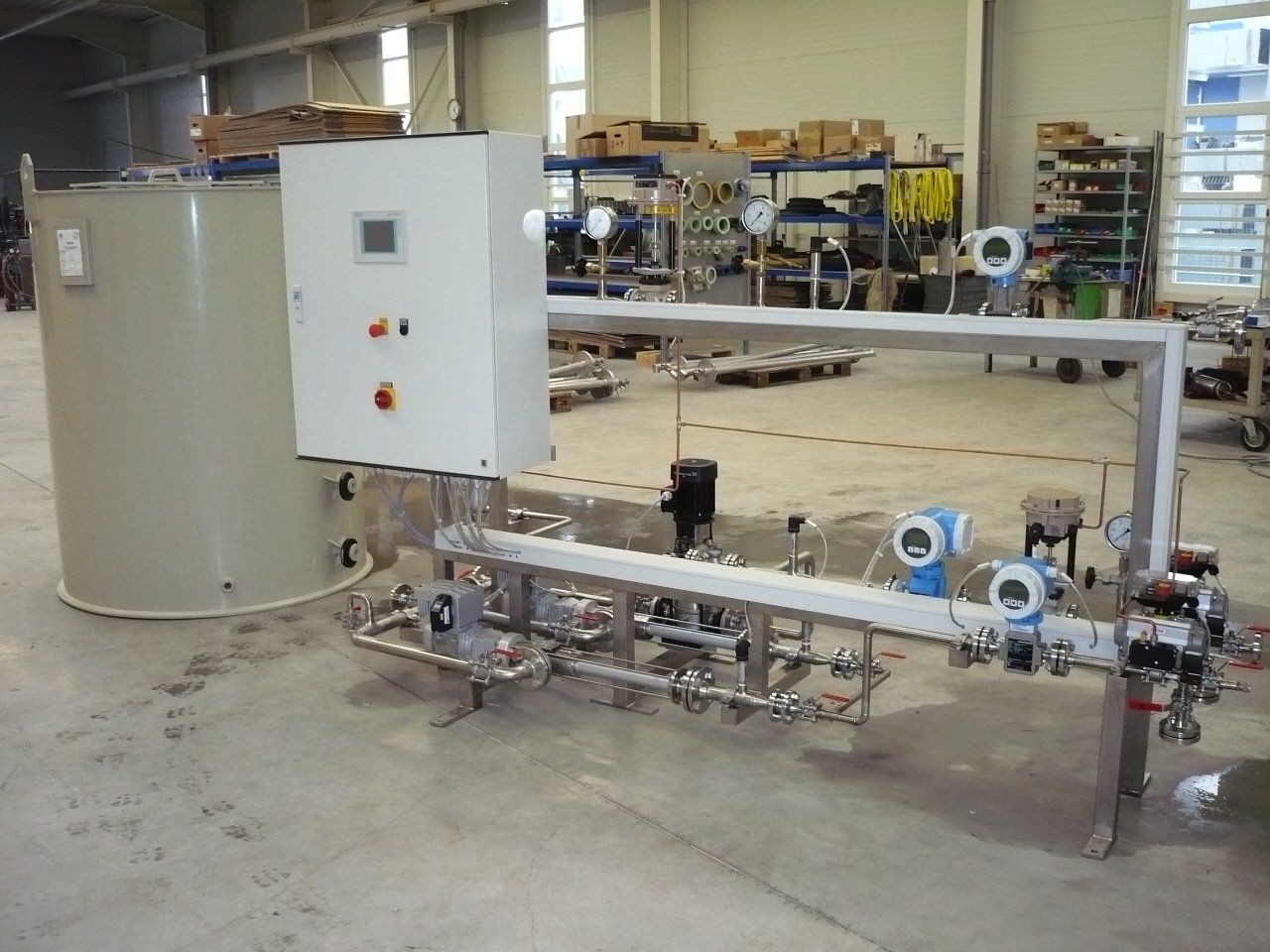 Test de fonctionnement d'un système de réduction de Nox dans l'usine d'Ettlingen