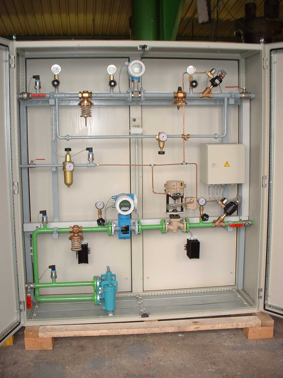 Estación reguladora con sistema de control