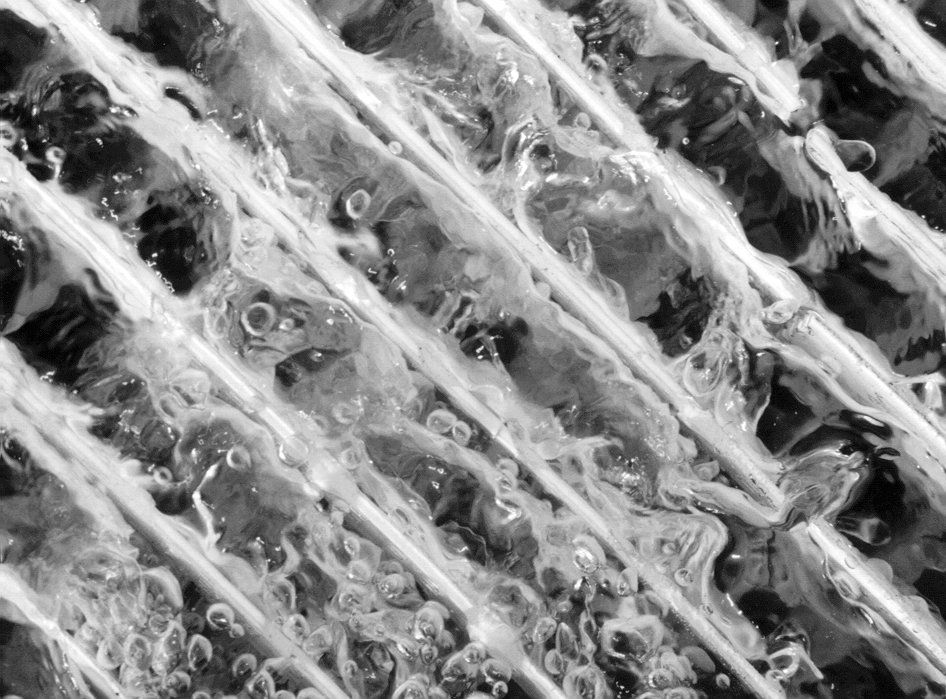 Étage de coalescence en service