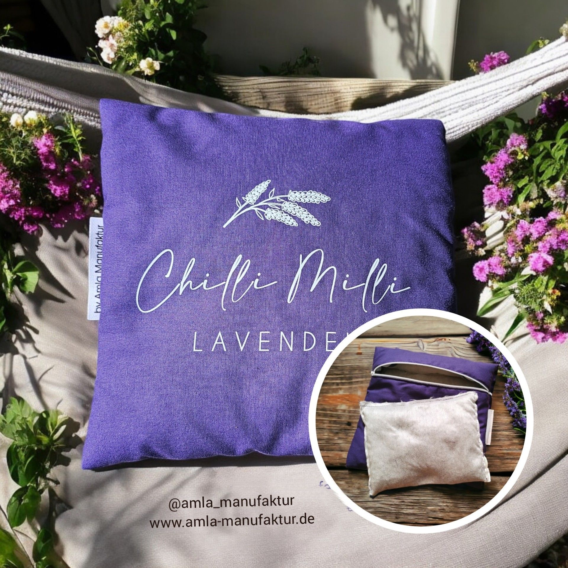 Lavendelkissen Lavendelkissen waschbar Lavendelkissen Duftkissen Chilli Milli