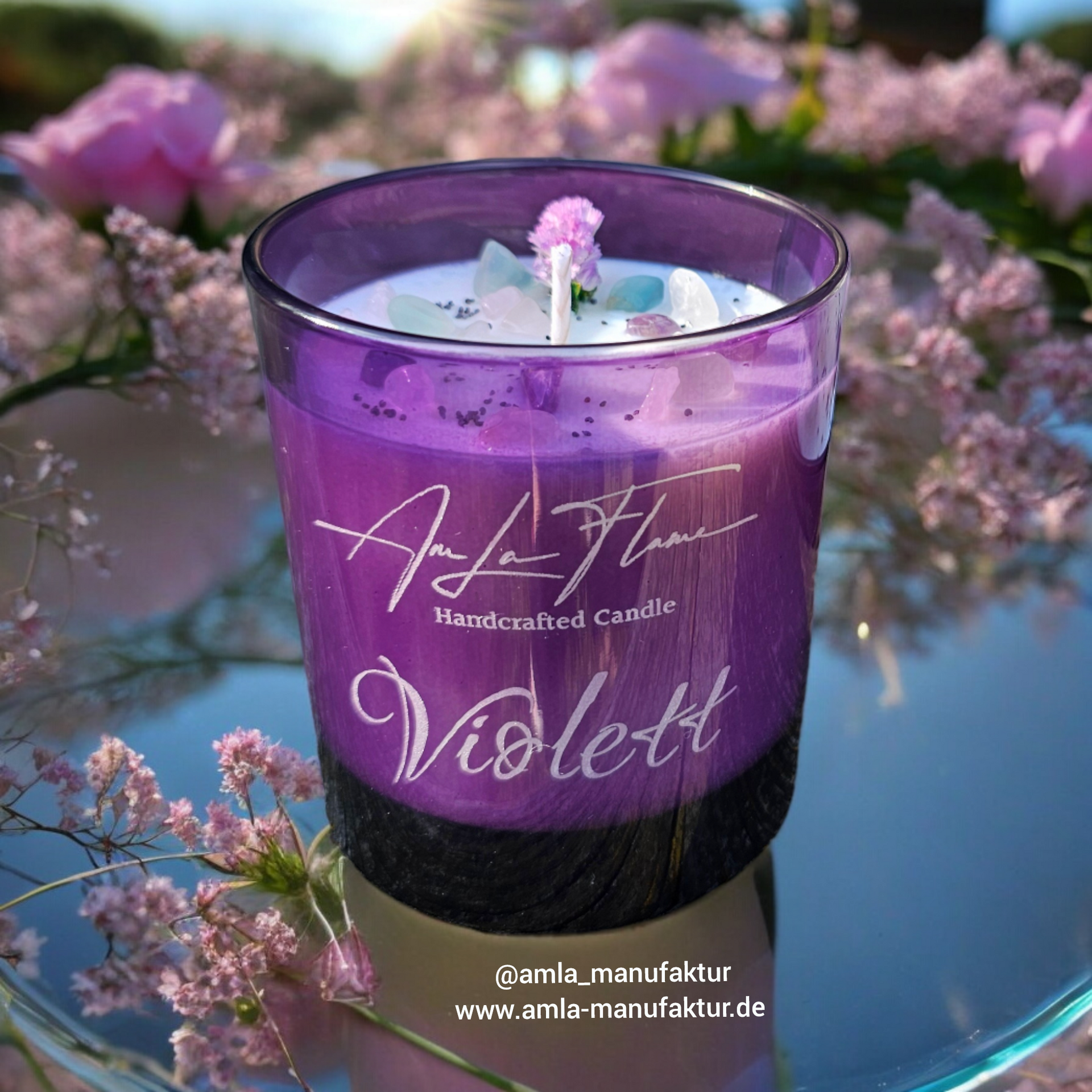 Duftkerze Violett Soycandle 