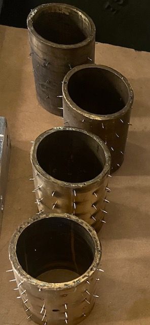 Damaged perforating rollers