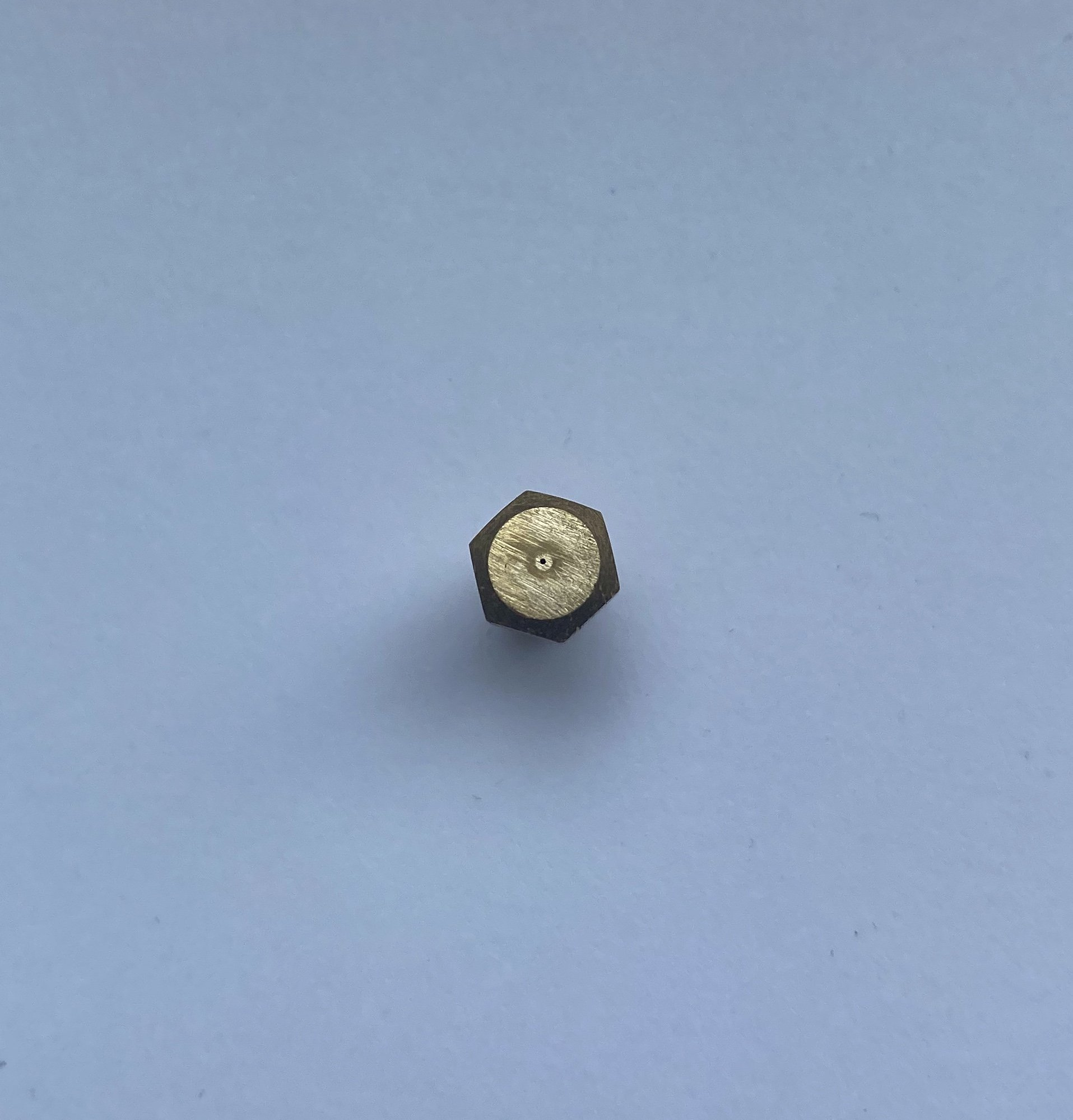 Gas jet screw, gas burner screw