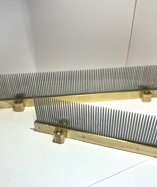 Brass Pinned comb for bristle separation