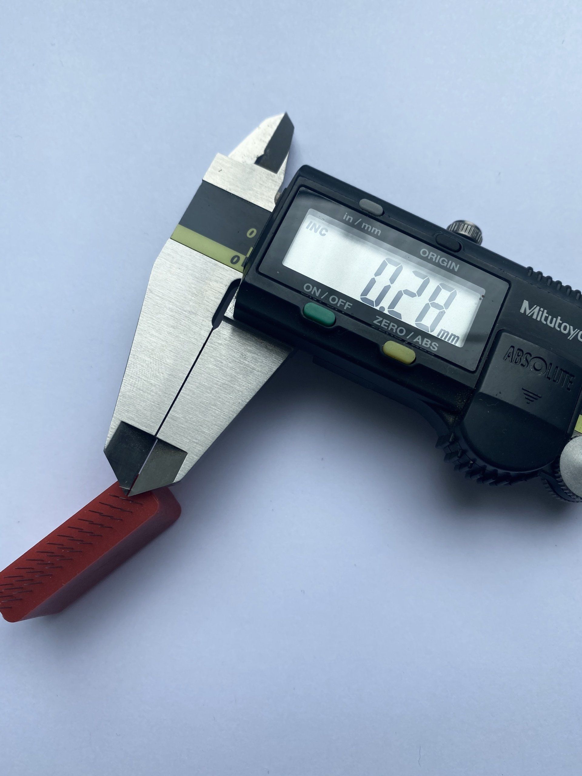 tiny pins moulded into perforating tool, microperforator