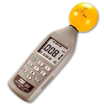Appareil de mesure des ondes électromagnétiques HF TES-593. Boutique Diagnostic CEM, TES 593.