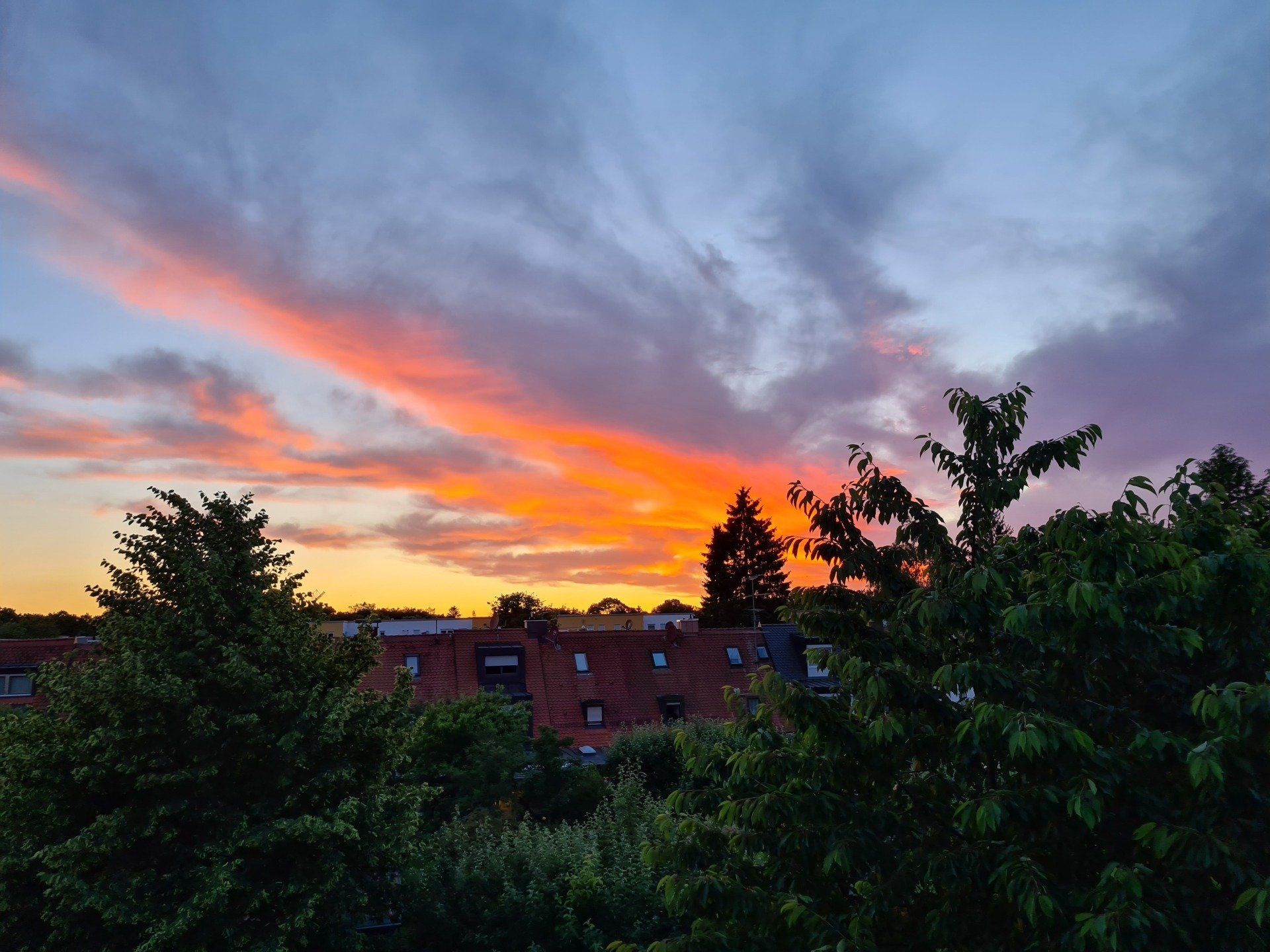 Sonnenuntergang Berg am Laim München