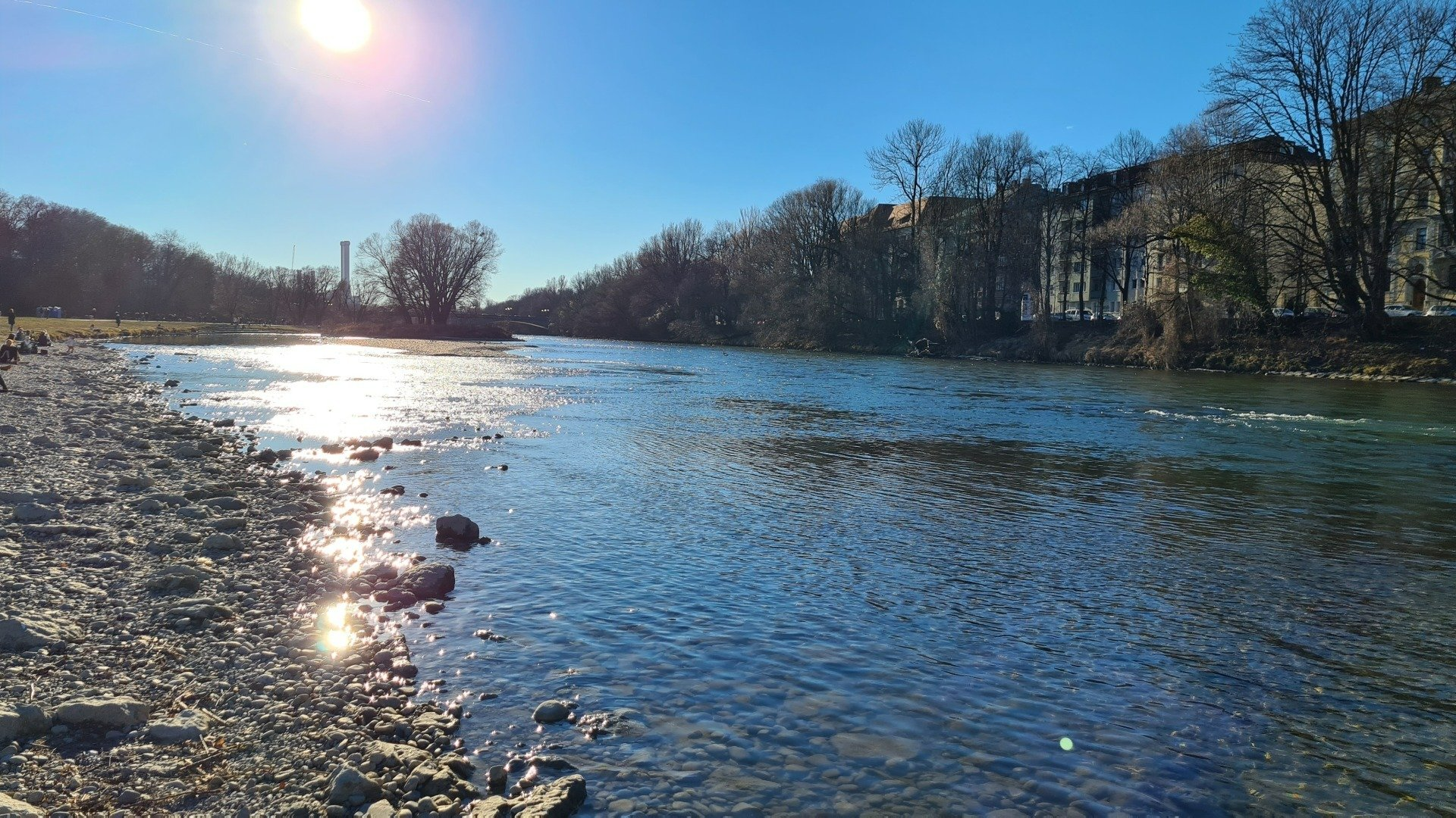 Isar und Weideninsel Isar München