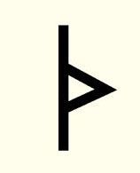 Thurisatz, Rune, Symbol