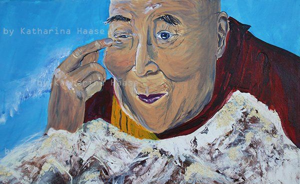 Dalai Lama by Katharina Haase